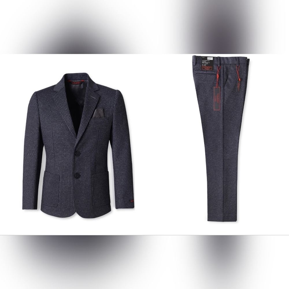 Boys Houndstooth Stretch Suit Size 6